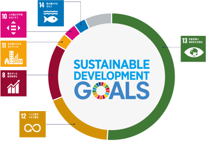 環境・社会課題でのSDGs構成比（SDGsエンゲージメント構成比）