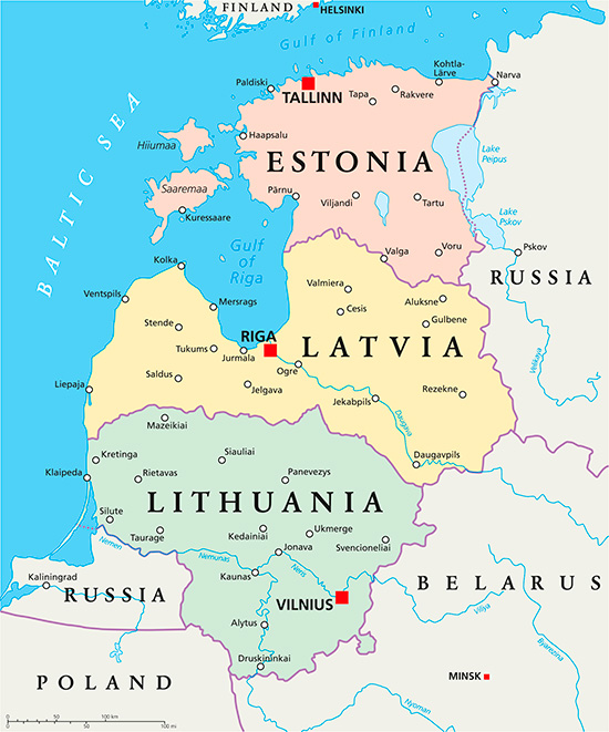 エストニア（地図）