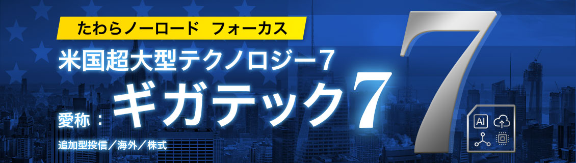 たわらノーロード　フォーカス　米国超大型テクノロジー７