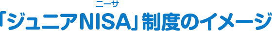 「ジュニアNISA」制度のイメージ