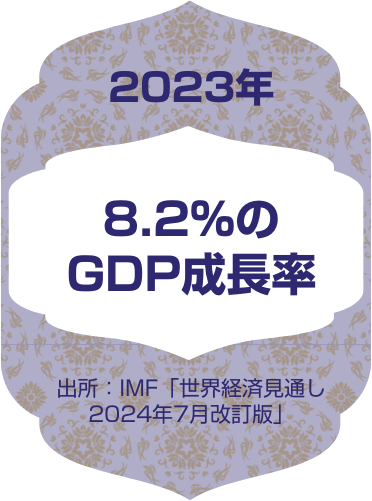 2023年 8.2%のGDP成長率