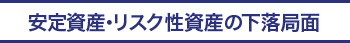 安定資産・リスク性資産の下落局面