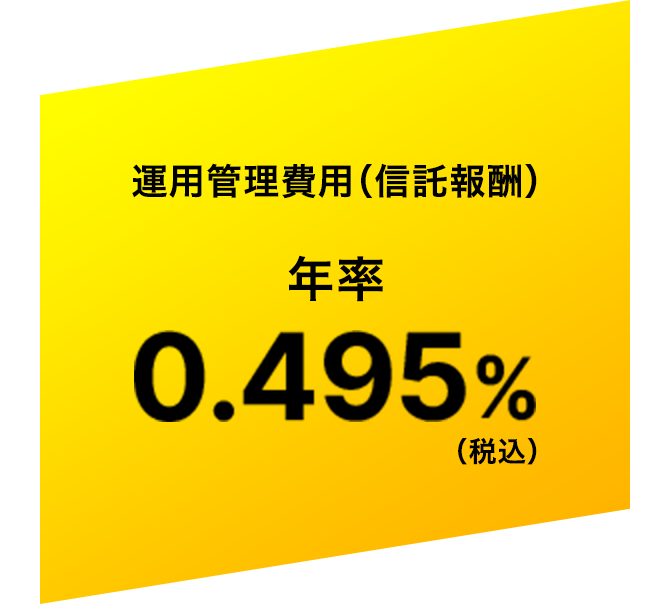 運用管理費用（信託報酬） 年率 0.495%（税込）