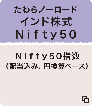 たわらノーロード　インド株式Ｎｉｆｔｙ５０　Ｎｉｆｔｙ５０指数（配当込み、円換算ベース）