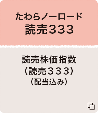 たわらノーロード 日経333 読売株価指数(読売333)(配当込み)